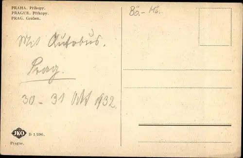 Ak Praha Prag Tschechien, Graben