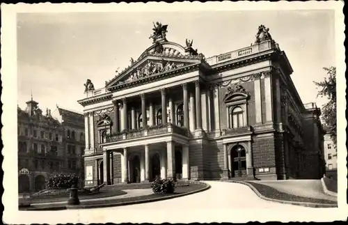 Ak Brno Brünn Südmähren, Landestheater