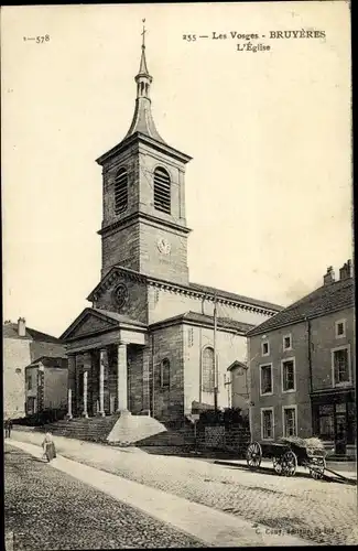 Ak Bruyères Vosges, L´Eglise