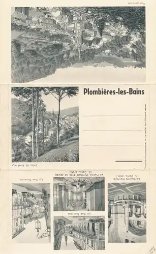 Klapp Ak Plombières les Bains Lothringen Vosges, Vue generale, La Rue Stanislas, La Buvette