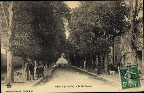 Ak Maisse Essonne, Boulevard du Nord