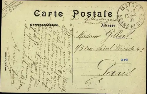 Ak Maisse Essonne, Cantonnement du 21e Colonial