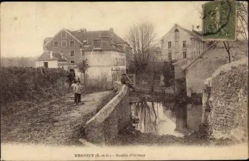 Ak Mennecy Essonne, Moulin d´Ormoy