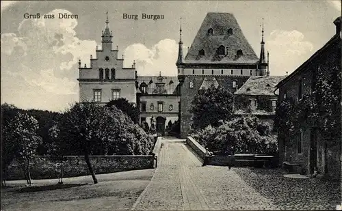 Ak Düren im Rheinland, Burg Burgau