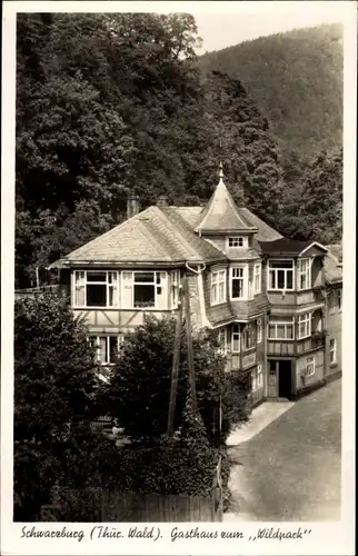 Ak Schwarzburg in Thüringen, Gasthaus zum Wildpark