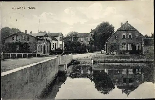 Ak Kaköhl Blekendorf in Schleswig Holstein, Partie am Wasser