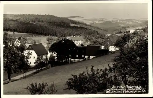 Ak Falkenhein Losstal Sachsen, Blick nach den Naundorfer Höhen