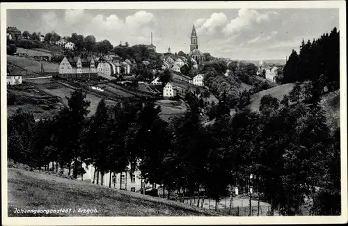 Ak Johanngeorgenstadt im Erzgebirge, Panorama vom Ort