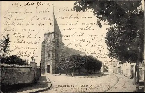 Ak Trappes Yvelines, L'Eglise