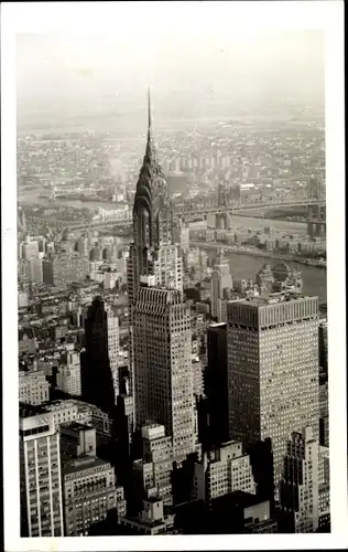 Foto Ak New York City USA, Chrysler Building, Skyline