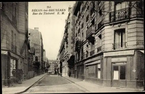 Ak Becon les Bruyeres Hauts de Seine, Rue du Tintoret