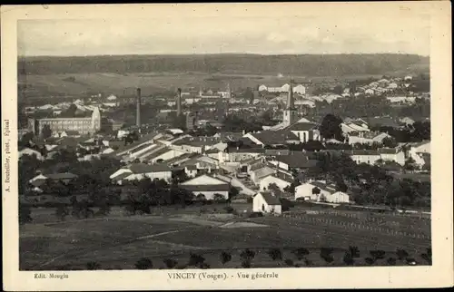 Ak Vincey Vosges, Vue Générale