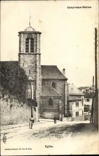 Ak Ivry sur Seine Val de Marne, Eglise