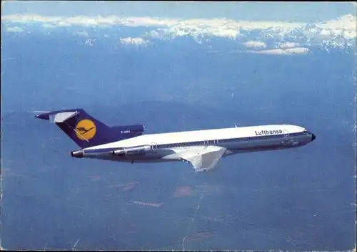 Ak Passagierflugzeug Boeing 727 Europa Jet der Lufthansa