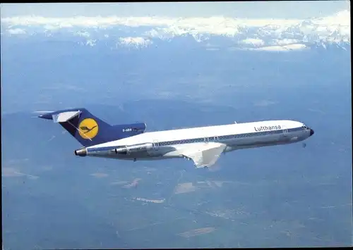 Ak Passagierflugzeug Boeing 727 Europa Jet der Lufthansa