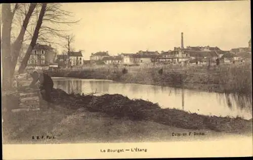 Ak Le Bourget Seine Saint Denis, L'Etang