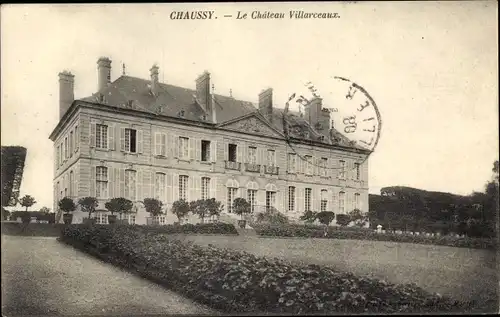 Ak Chaussy Val d´Oise, Villarceaux, Château