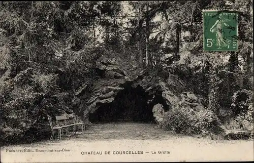 Ak Courcelles-Epayelles Val d'Oise, Château, La Grotte