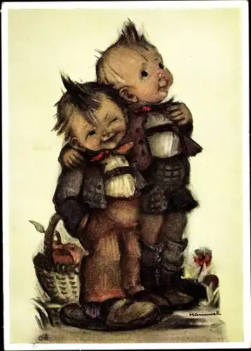 Künstler Ak Hummel, B., Freunde