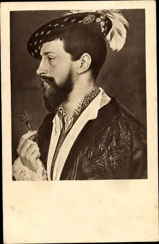 Künstler Ak Holbein, Bildnis des Sir George of Cornwall