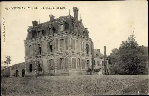 Ak Yzernay Maine et Loire, Château de Saint Louis