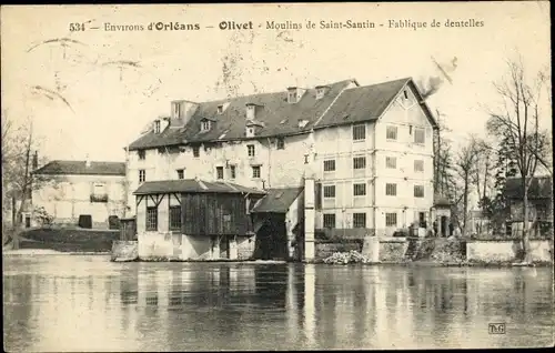 Ak Olivet Loiret, Moulin de Saint Santin