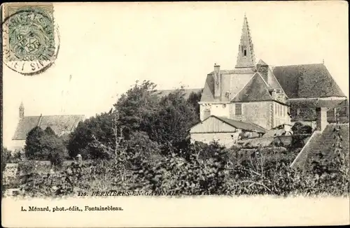 Ak Ferrières en Gâtinais Loiret, L´Église