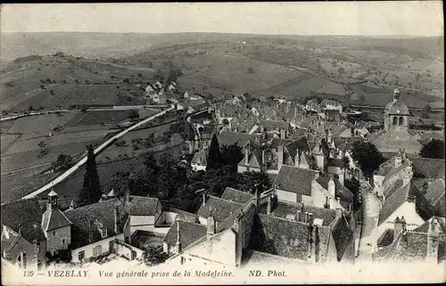 Ak Vézelay Yonne, Vue Générale