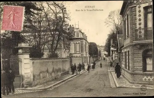 Ak Bernay Eure, Rue de la Sous-Préfecture