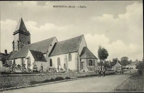 Ak Montreuil Eure, L´Église