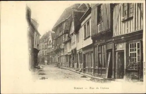Ak Bernay Eure, Rue de Lisieux