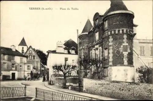 Ak Yerres Essonne, Place du Taillis