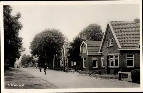 Ak Schoonoord Drenthe Niederlande, Straßenpartie