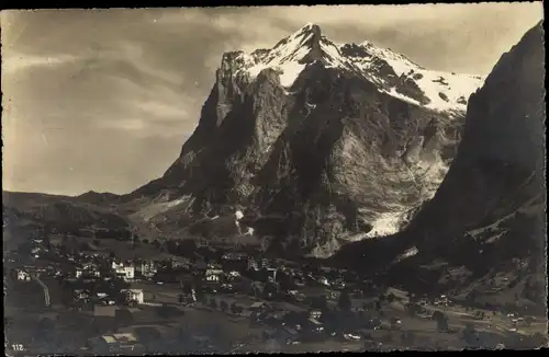 Ak Grindelwald Kanton Bern Schweiz, Berg Wetterhorn