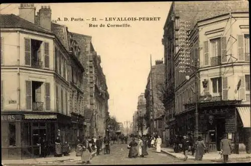 Ak Levallois Perret Hauts de Seine, Rue de Cormeille