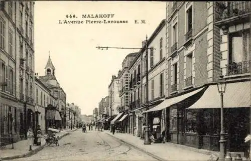 Ak Malakoff Hauts de Seine, Avenue Pierre Larousse