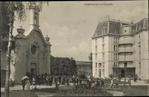 Ak Vittel Lothringen Vosges, Palace et la Chapelle