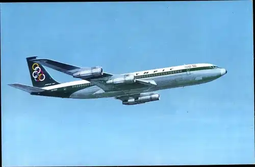 Ak Griechisches Passagierflugzeug Boeing 707-320, Olympic Airways
