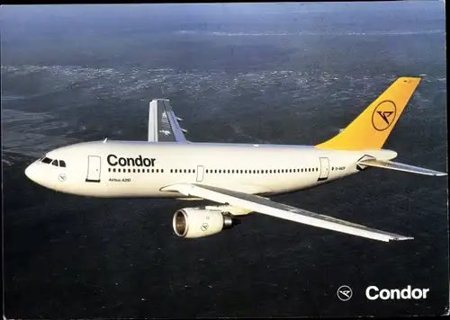 Ak Passagierflugzeug der Condor, Airbus