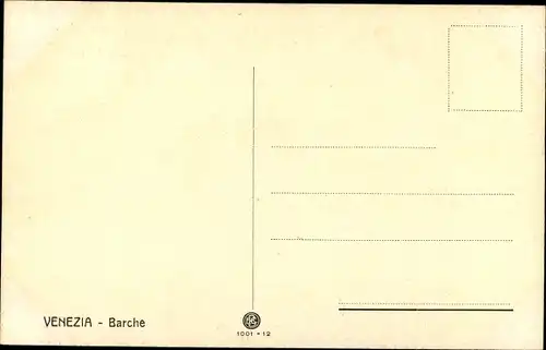 Künstler Ak Venezia Venedig Veneto, Barche