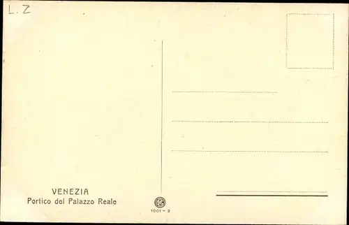 Künstler Ak Venezia Venedig Veneto, Portico del Palazzo Reale