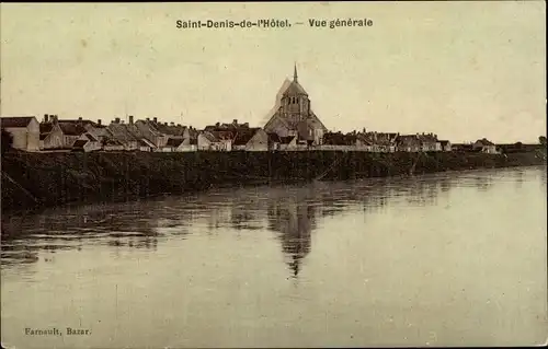 Ak Saint Denis de l´Hôtel Loiret, Vue Générale