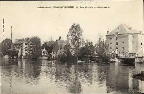 Ak Saint Hilaire Saint Mesmin Loiret, Les Moulins de Saint Santin