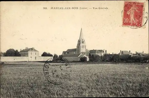 Ak Mareau aux Bois Loiret, Vue Générale