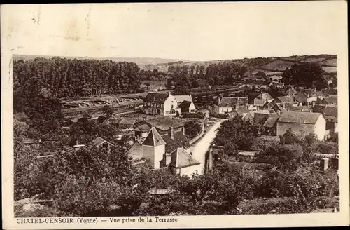 Ak Chatel Censoir Yonne, Panorama