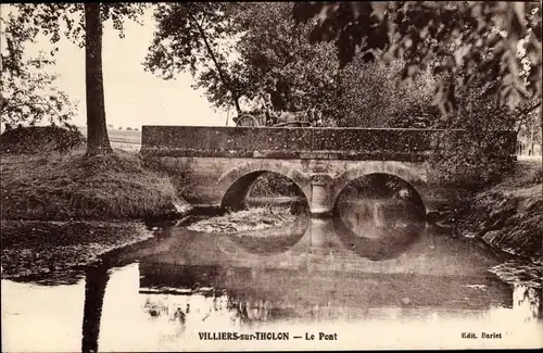 Ak Villiers sur Tholon Yonne, Le Pont