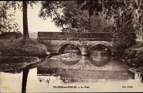 Ak Villiers sur Tholon Yonne, Le Pont
