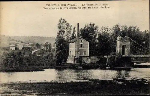 Ak Villevallier Yonne, Vallée de l´Yonne