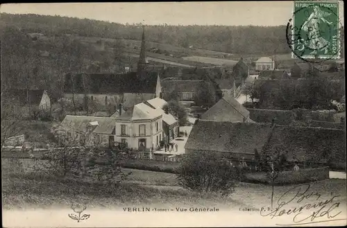 Ak Verlin Yonne, Vue Générale