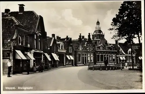 Ak Meppel Drenthe Niederlande, Sluisgracht